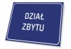Sales Department Sign - Graphic Design. Rectangular sign with a blue background and white text.