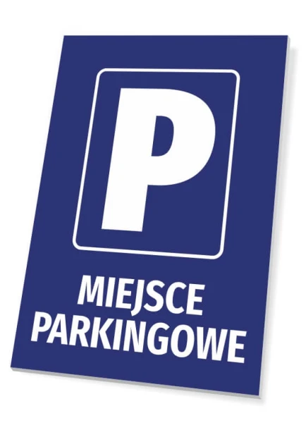 Parking Space Sign - Rectangular sign with a large letter P and the text PARKING SPACE.