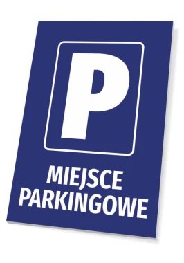 Parking Space Sign - Rectangular sign with a large letter P and the text PARKING SPACE.