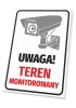 Surveillance Area Sign T127 - Graphic design with a camera icon and red text.