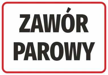 Steam Valve Sticker - Graphic design with large black letters on a white background in a rectangular frame.