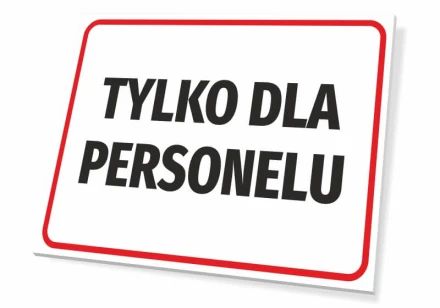 Information Sign For Staff Only