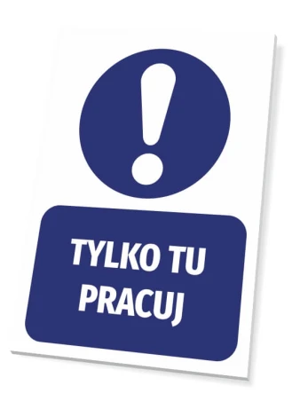 Work Only Here sign for a modern office, perfect for highlighting the workspace in a stylish interior.