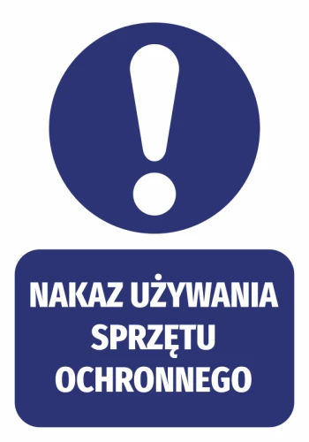 Information Sticker Order To Use Protective Equipment