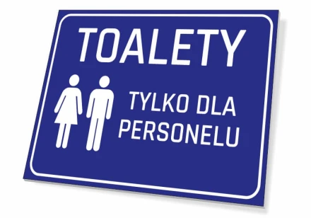 Information Sign Toilets Only For Staff