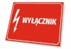 Switch Plate - Graphic Design. Red background with white text SWITCH and a lightning bolt symbol.