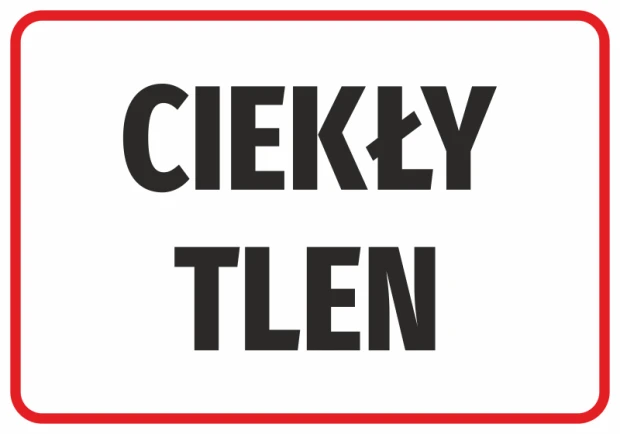 Liquid Oxygen Sticker - Graphic Design. Black text on a white background, bold letters, rectangular shape.