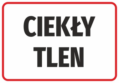 Liquid Oxygen Sticker - Graphic Design. Black text on a white background, bold letters, rectangular shape.