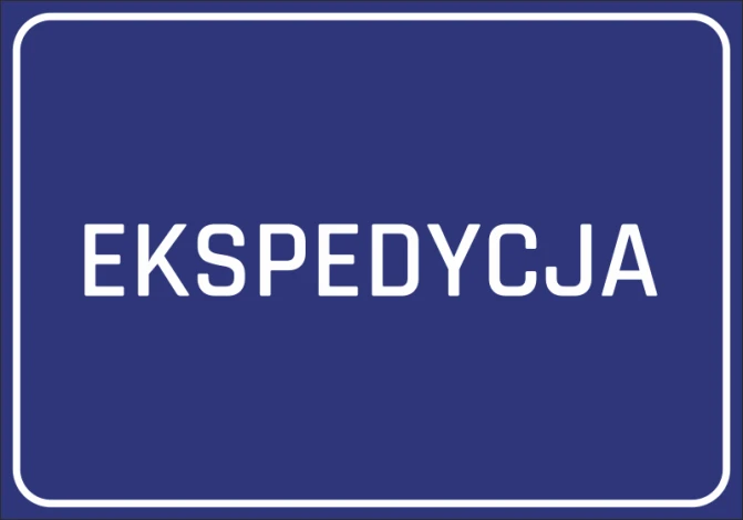 Expedition Sticker - Graphic design. Blue background with white text EXPEDITION.