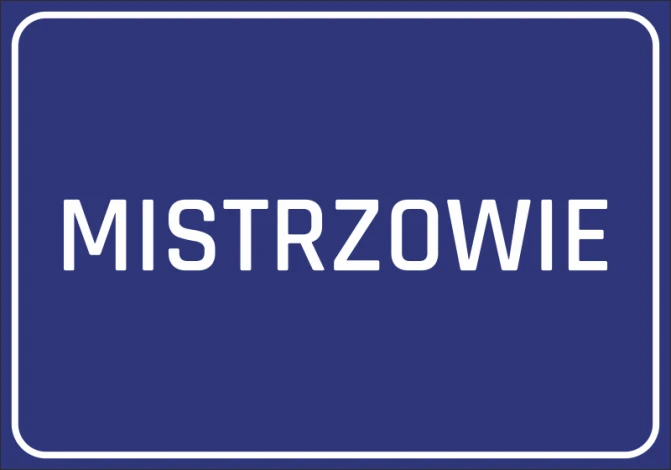 Sticker Masters - Graphic design. Blue background with white "MASTERS" text in large, rectangular font.