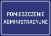 Administrative Room Sticker - Graphic Design. Blue background with white text ADMINISTRATIVE ROOM.