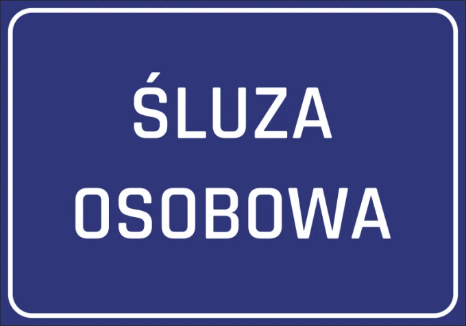Personal access sticker - Graphic design. Simple rectangular shape with white text on a blue background.