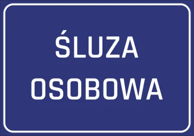 Personal access sticker - Graphic design. Simple rectangular shape with white text on a blue background.