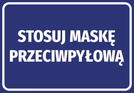 Information Sticker Wear A Dust Mask