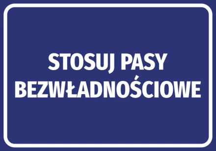 Information Sticker Use Inertial Belts