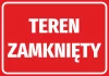 Closed Area Sticker - Graphic Design. Red background with large white text reading CLOSED AREA.
