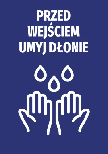 Information Sticker Wash Your Hands Before Entering N490