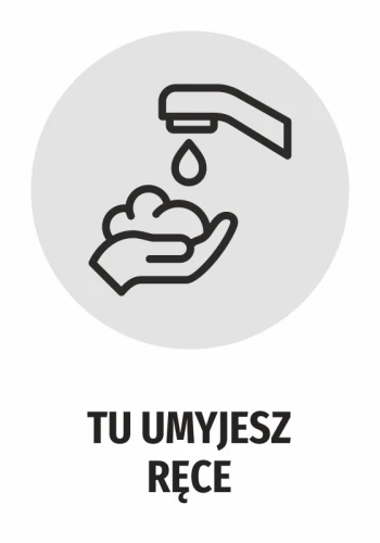 Information Sticker You Will Wash Your Hands Here N482