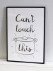 Poster Can\'t Touch This 235 - Graphic design featuring a black pot with a lid on a white background and handwritten text.