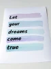 Let Your Dreams Come True poster 045 - Graphic design with black text on a purple and blue background.