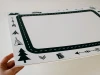 Magnetic dry-erase board for kids, featuring a road design with a black frame on a white background.