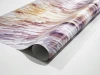 Custom large wall sticker - Graphic design. Waves in shades of purple, pink, and beige.