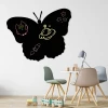 Chalkboard butterfly magnetic board 003 - Decor in a child\'s room with light-colored walls and modern furniture.