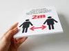 Sign T478 Keep Distance 2m - Graphic design with two people symbols and "2m" in red on a white background.