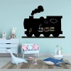 Chalkboard magnetic board for kids, train design - perfect for a bright children\'s room with light walls and furniture.