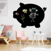 Chalkboard magnetic board for kids, pig design - Ideal for bright children\'s room decor with colorful walls and furniture.
