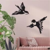 Swallow wall sticker 2542 - Living room decor with light walls and muted furniture colors.