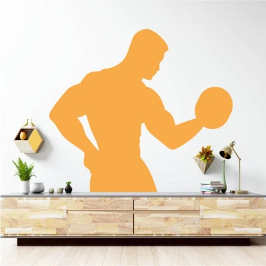 Bodybuilder painting template 2532 - Living room setup. Light walls with minimalist furniture.
