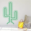 Cactus painting template 2538 - Room setup with light walls, minimalist furniture, and accessories.