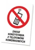 No Mobile Phones Allowed Sign T530 - Graphic Design. Red circle with a crossed-out phone image.