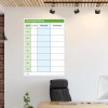 Magnetic dry-erase lean safety board 072 - Office setup with light-colored walls and modern furniture.