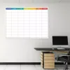 Magnetic dry-erase board lean 058 weekly planner - Office setup with light walls and furniture in soft shades.