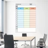Magnetic whiteboard lean 067 for 8h production efficiency - Office decor with light-colored walls.