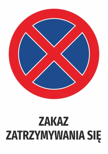 Information Sticker No Stopping N556