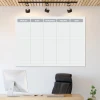 Scrum board 142 Magnetic dry-erase board for lean management - Office setup with light walls and minimalist furniture.