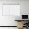 Scrum task board 141 Magnetic whiteboard for lean management - Office setup with light-colored walls, minimalist design.