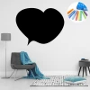 Chalk sticker speech bubble 406 - Room decor with light walls and gray furniture.