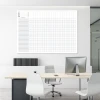 Magnetic whiteboard lean Competency Matrix 136 - Office arrangement with light walls and furniture in shades.