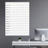 Dry-erase magnetic board lean planner annual 011 - Office arrangement. Light-colored walls, minimalist design.