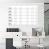 Magnetic whiteboard lean planner 013 - Office setup with light walls and white furniture.