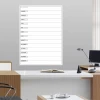 Magnetic dry-erase board, annual lean planner in English, ideal for office decor with light-colored walls and furniture.