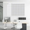 Magnetic dry-erase Gantt chart board 076, weekly layout - Office decor. Light-colored walls.