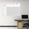 Magnetic dry-erase lean competency matrix board 077 - Office setup with light-colored walls and furniture.