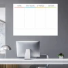 Magnetic dry-erase Kanban board 097 - Office setup with gray-toned walls, modern design.