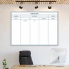 Lean Kanban dry-erase magnetic board 106 - Office setup with light-colored walls, minimalist design.