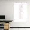 Magnetic whiteboard lean attendance list 132 - Office setup with light-colored walls and modern furniture.